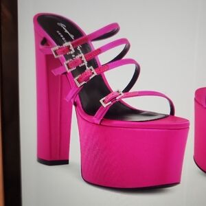 SERGIO ROSSI Strappy Platform Sandals Size 36 1/2